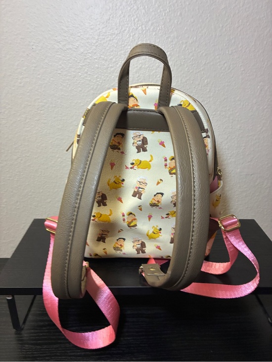 dug mini backpack Loungefly Pixar Up 15th Anniversary Crossbuddies Bag Brown Fashion Loungefly Disney Dug Backpack Pixar